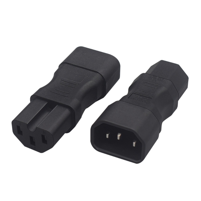 Zzz Adaptor Portable Male to Female C14 to C13 Adaptor C14 to C15/C14 Ke C5/C14 Ke C7 Adaptor Kabel Listrik Transfer Colokan ABS-mad