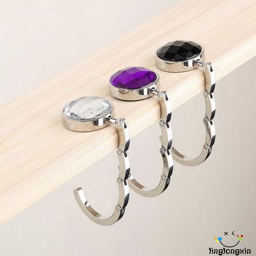 Llx-fashion Portable Foldable Alloy Dompet Handbag Gantungan Holder