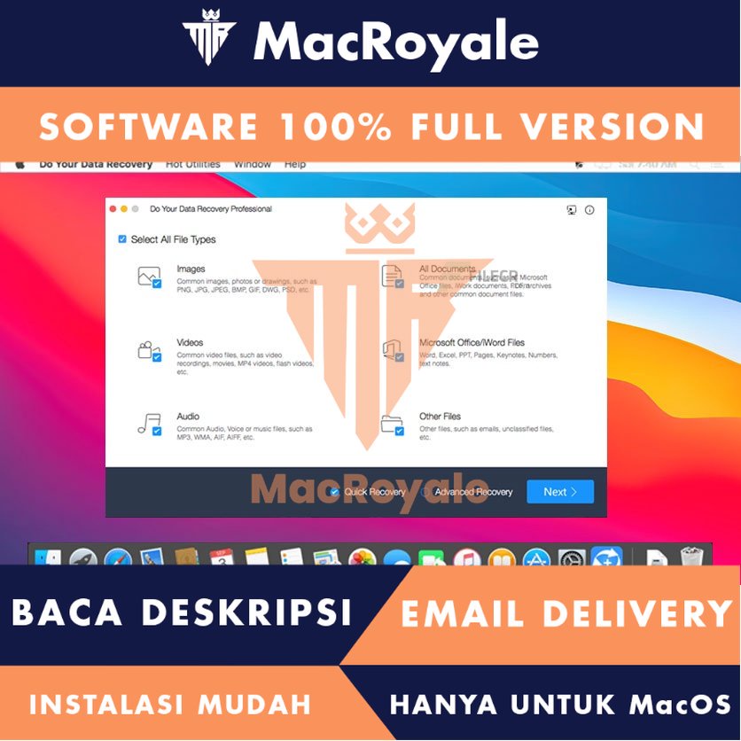 [MacOS] Do Your Data Recovery Professional Full Version Lifetime Full Garansi