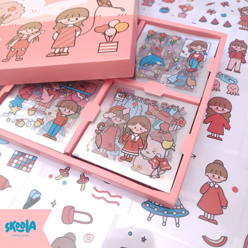 Skoola Stiker Momo Anak Remaja Sticker Aesthetic Lucu Waterproof