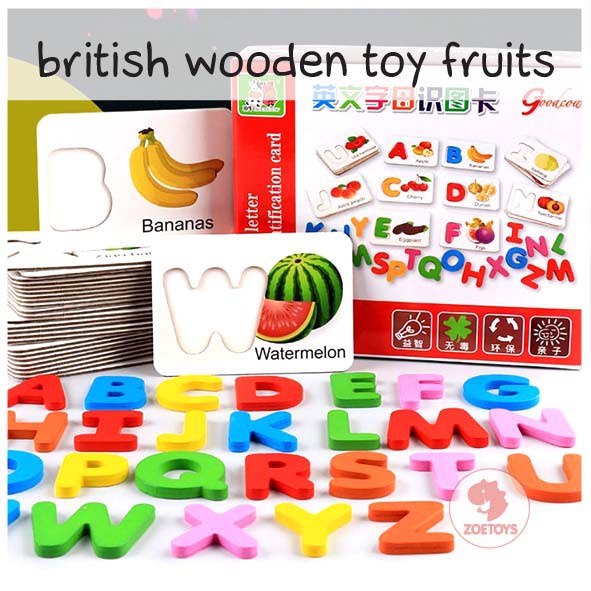 Zoetoys British Wooden Toy Fruits