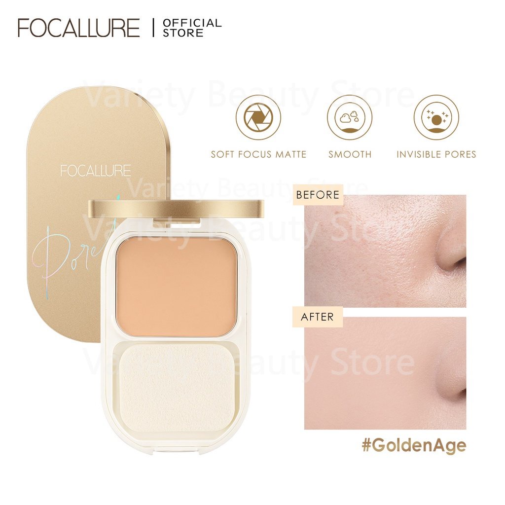 FOCALLURE Blush &amp; Highlighter Palette 3 Colours/FOCALLURE Eyebrow Cream/FOCALLURE Bedak Padat/FOCALLURE 12 Warna Eye Shadow/FOCALLURE Concealer Liquid