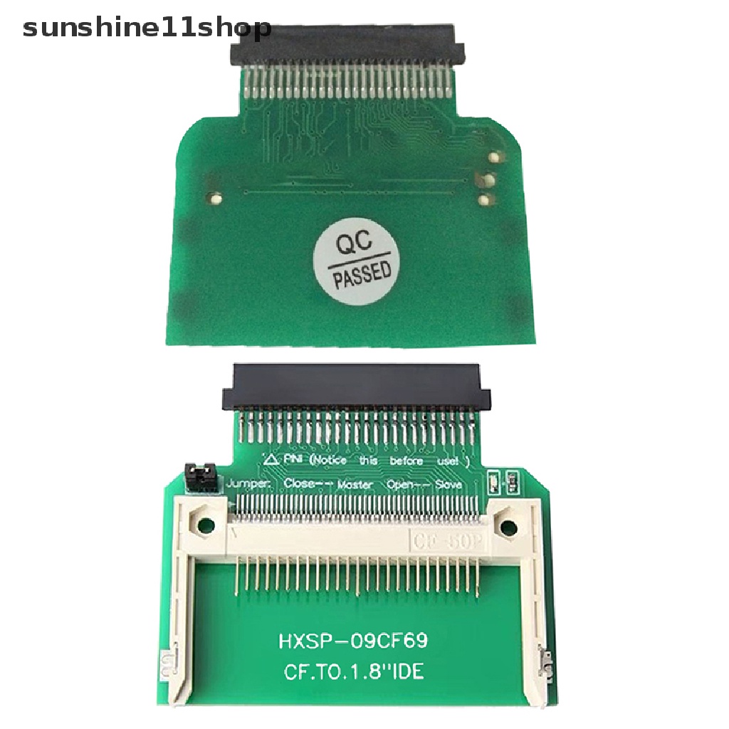 Sho CF Card To 1.8 &quot;IDE 50pin Converter Adapter CF Card Hardisk Adaptor Kartu Riser Tahan Lama N