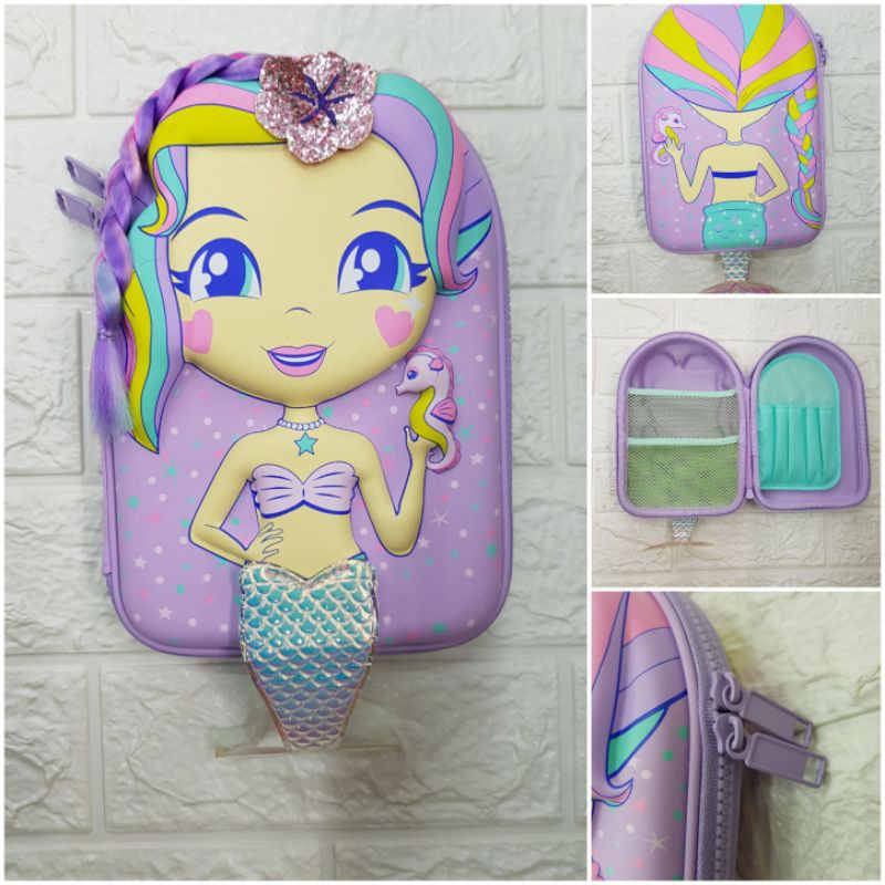 

Terlaris ✨ -Tempat Pencil Mermaid Model Smiggle / Pencil Case Mermaid- 2.2.23