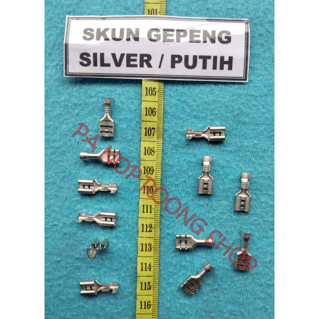 SKUN GEPENG SILVER / PUTIH
