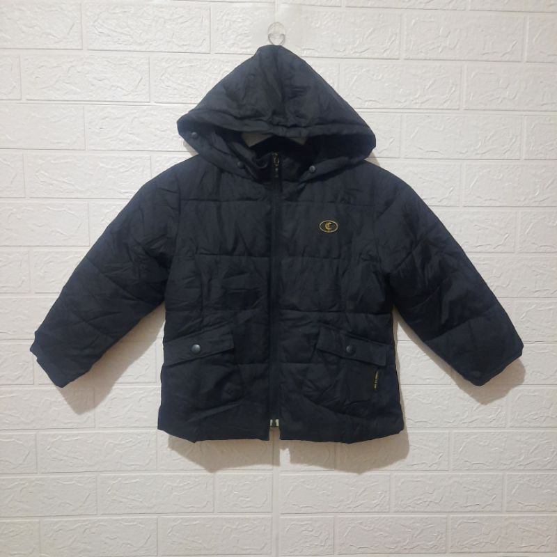 Jaket Hoodie Parasut Anak Comme Ca Hitam