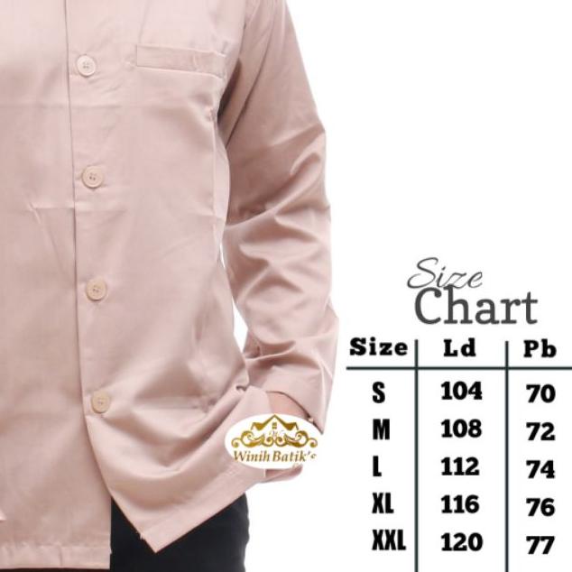 ➦ Winih Batiks - Baju Koko Pria Koko Ammu Original Kafana Semi Jas Koko Polos Lengan Panjang ➷