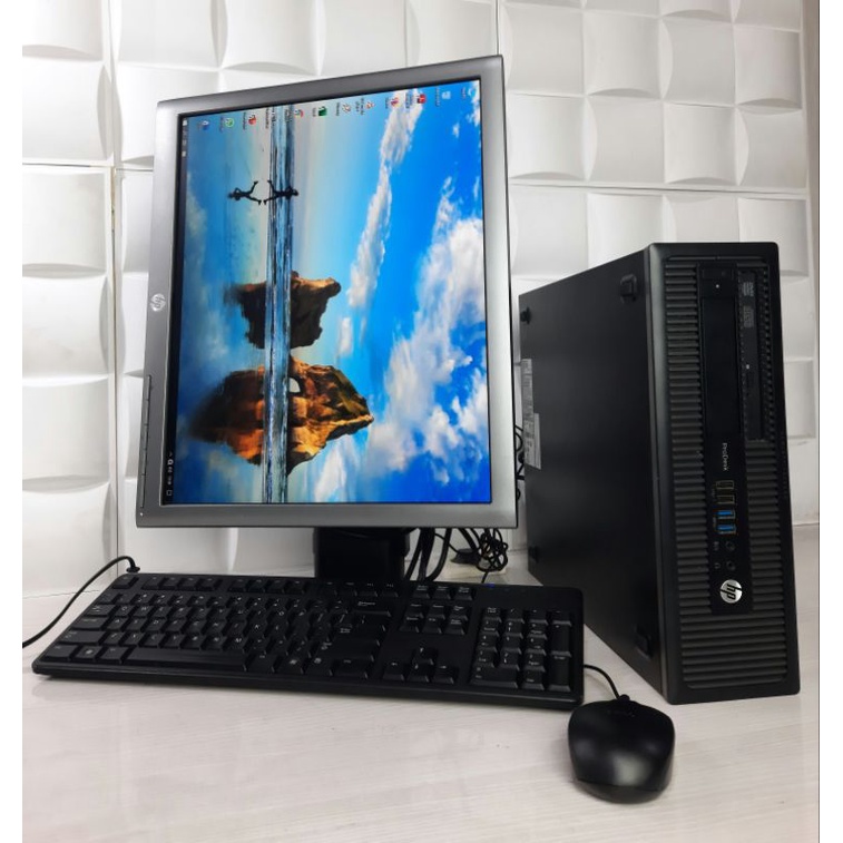 Paketan PC Murah Core i5  ProDesk 600 G1 Sff LED IPS 19 in Square Bergaransi