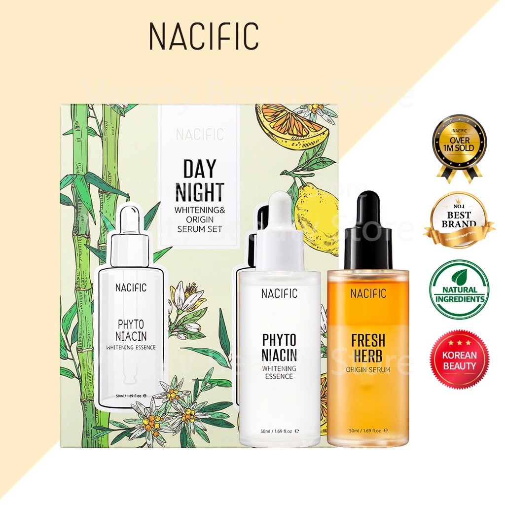 [Beli 1 gratis 1]NACIFIC Fresh Herb Origin Serum/NACIFIC Phyto Niacin Whitening Essence 50ML