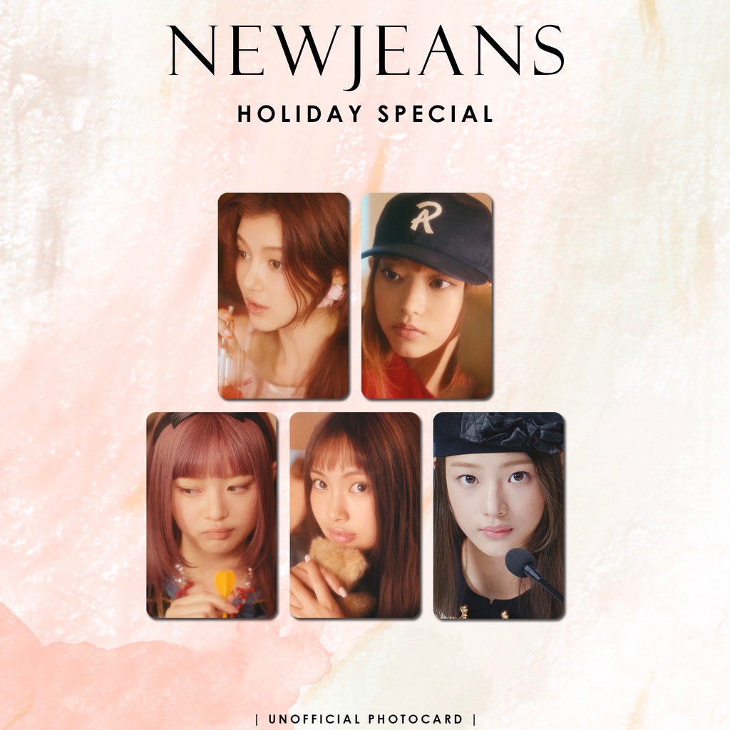 UNOFFICIAL PHOTOCARD NEWJEANS HOLIDAY SPECIAL