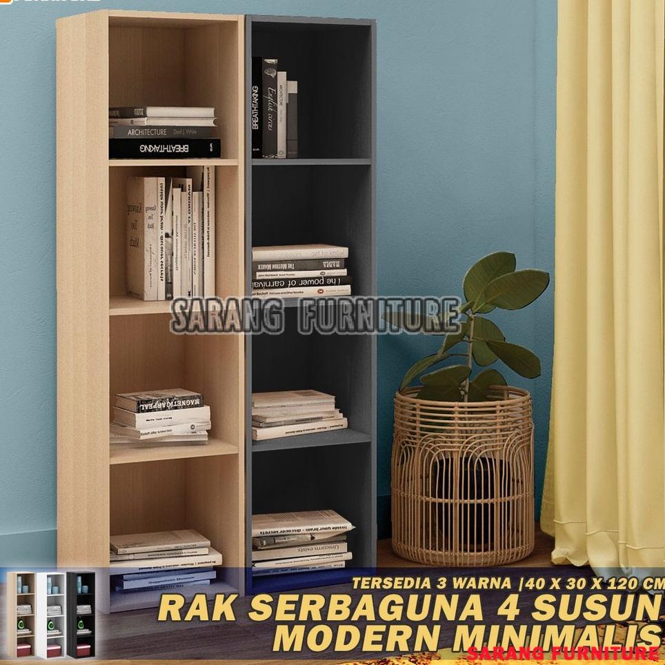 ➪ RAK BUKU SERBAGUNA 4 SUSUN LEMARI BUKU RSG 4 SUSUN RAK SERBAGUNA RAK KAYU RAK SUSUN RAK MURAH ➷