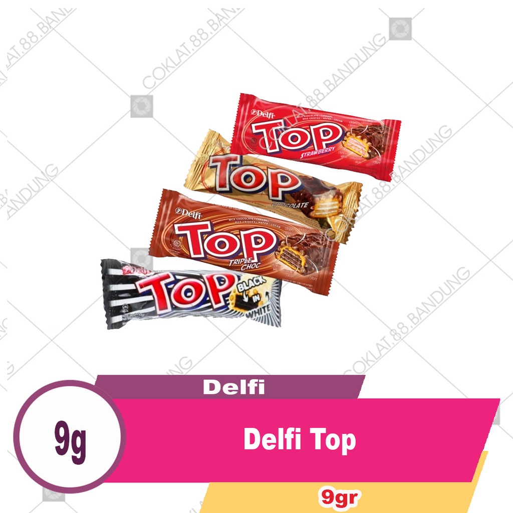 

DELFI TOP WAFER COKLAT 9GR, COKELAT DELFI TOP BLACK WHITE TRIPLE COKELAT