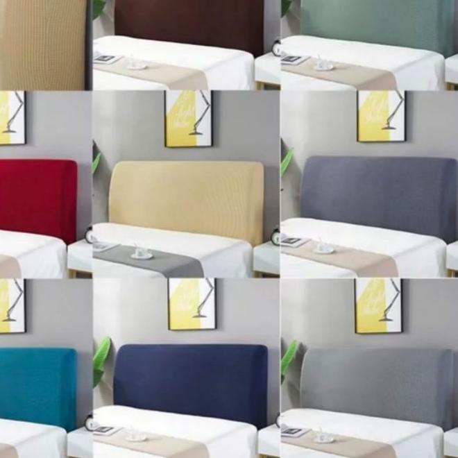 ☑ Cover bed HEADBOARD size 180cm/PENUTUP sandaran tempat tidur elastis ✿