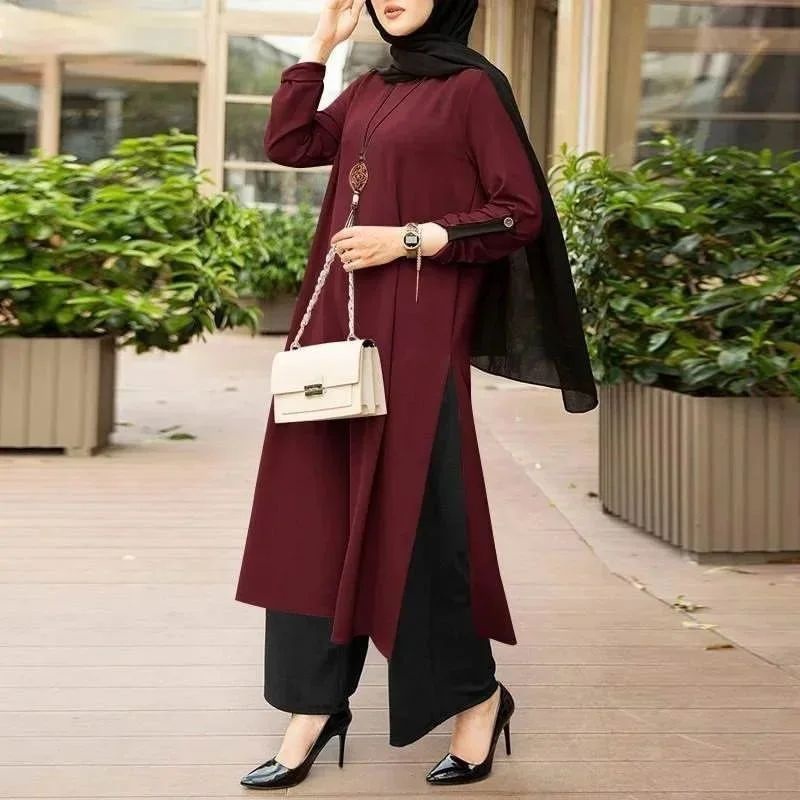 GAMIS STORE - Kanaya Tunik Atasan Baju Muslim Panjang OOTD Casual Daily Kondangan Premium Matt Cringkle Polos Basic