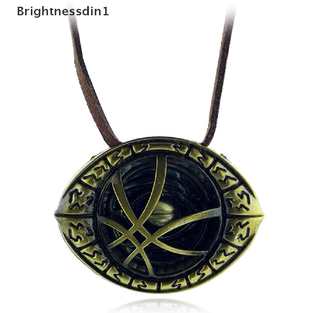 [Brightnessdin1] Dr Doctor Strange Necklace Mata Agamotto Amulet Cosplay Props Necklace Butik