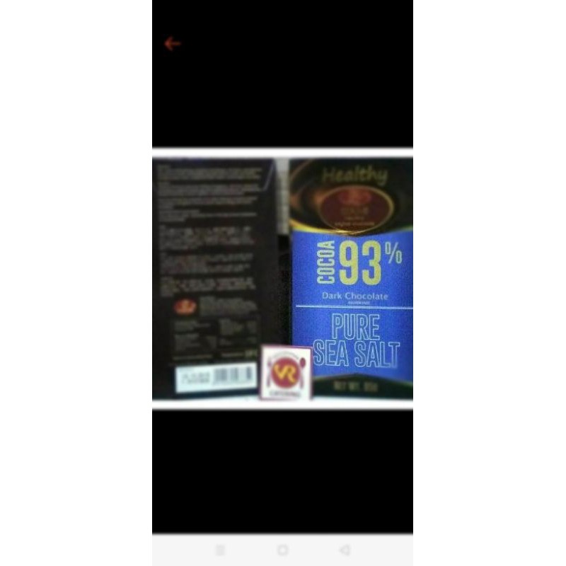 

✨NEW✨ -Couve healthy chocolate 93% seasalt 85 gr- 1.1.23