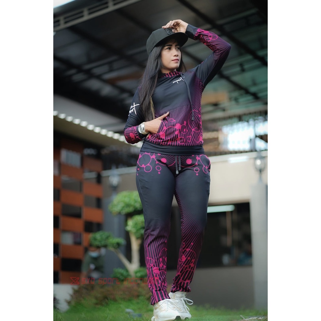 Set baju olahraga SXB SWEATSHIRT AND LONGPANT ORIGINAL SENAM/AEROBIC/ZUMBA/GYM/FITNES/DLL