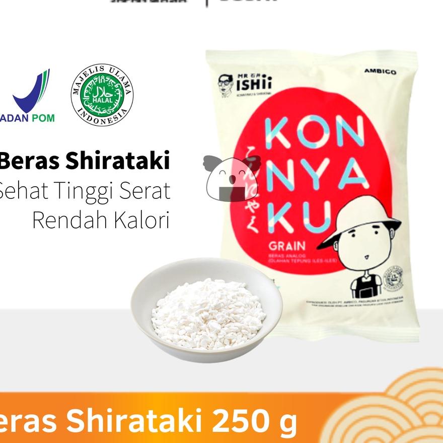 

✈ BERAS SHIRATAKI Low Carbo 250 g │ Diet Keto Rice Export Quality ✴