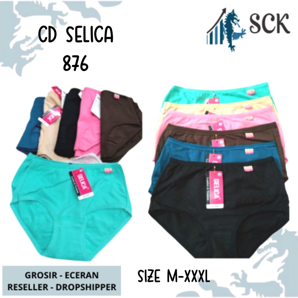 CD Wanita SELICA 876 Bahan Katun / Pakaian Dalam Wanita Seamless- sckmenwear GROSIR