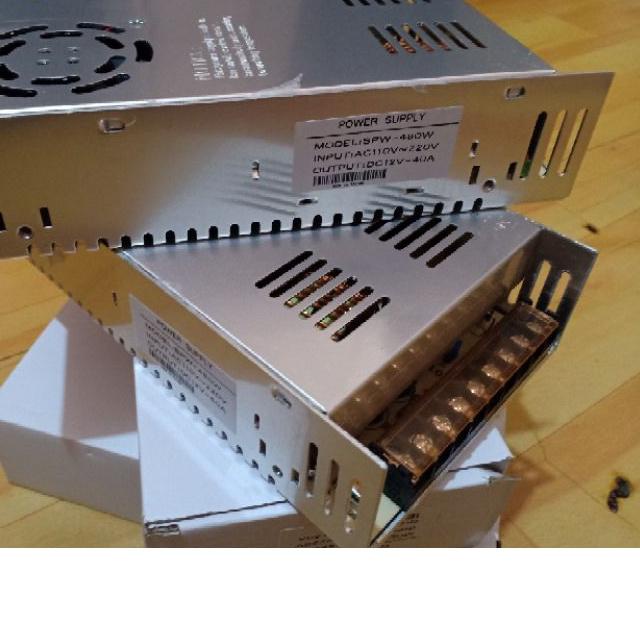 ♔ Power Supply Cctv 12V 40A Power Suply Switching 40 Ampere 12 Volt PSU ●
