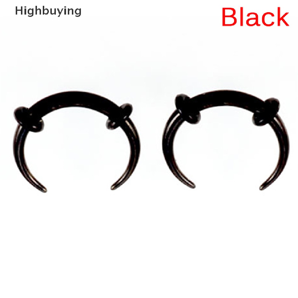 Hbid Surgical Steel Hoop Septum Hidung Cincin Klip Tulang Rawan Anting Perhiasan Glory