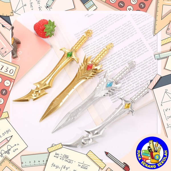 

BISA COD SELUSIN Pulpen Pedang Unik S0074 Bolpoin / Pen / Pena Gel Karakter