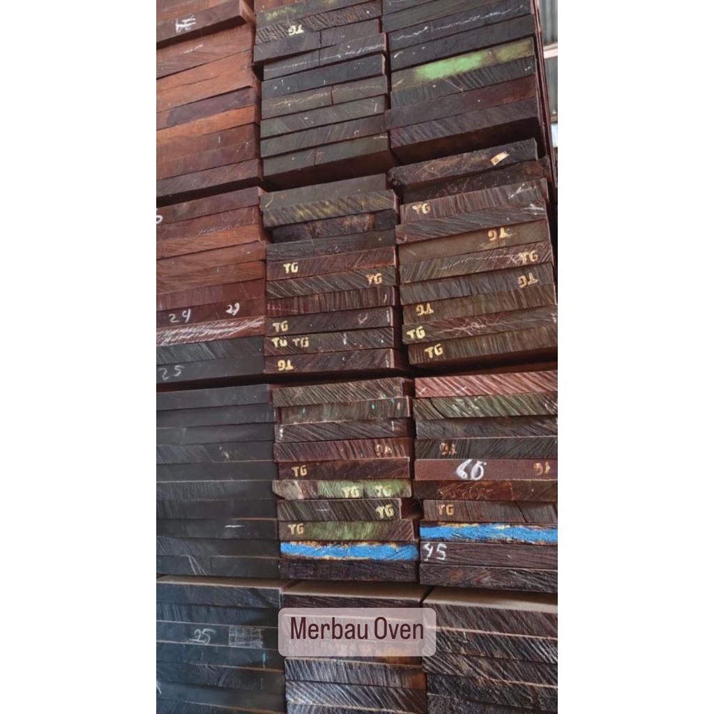 KAYU MERBAU OVEN / KAYU OVEN / KAYU KUSEN / KAYU BALOK SOLID