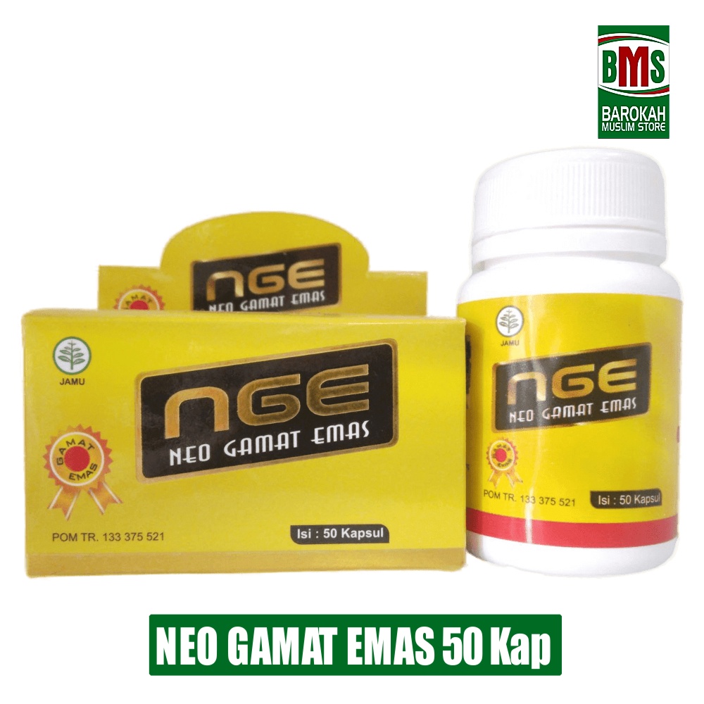 Neo Gamat Emas Kapsul Gamat NGE Isi 50 Kapsul Atasi Osteoporosis Patah Tulang Pemulihan Pasca Melahi