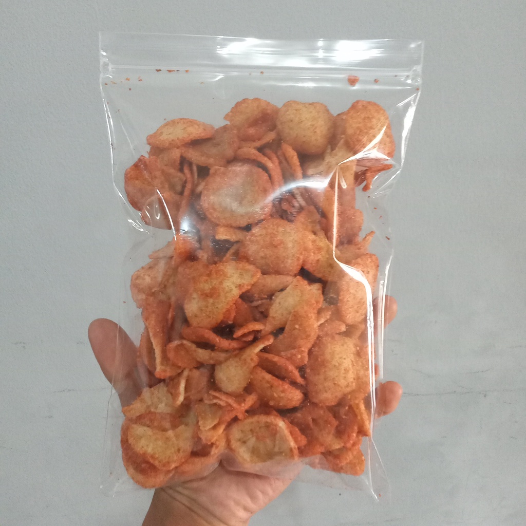 

Basreng Pedas Asin - Baso Goreng Koin Bulat - Cemilan Micin - Makanan Ringan