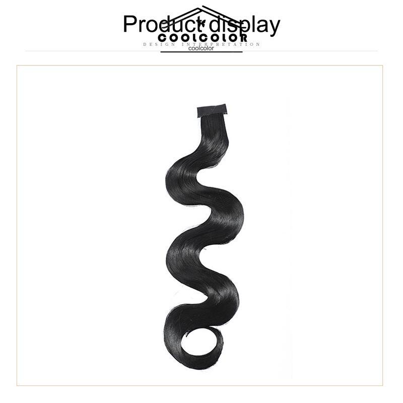 COD❤️Wig bergelombang gaya vintage yang apik potongan wig poni- cl