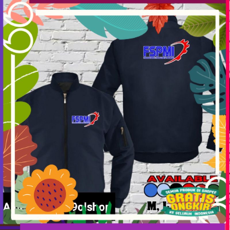 jaket FSPMI jaket bomber FSPMI full bordir jaket serikat pekerja jaket bomber serikat pekerja / brow