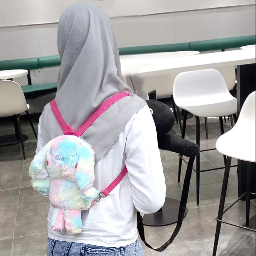 PROMO tas ransel boneka cinnamoroll Fashion Dewasa &amp; Anak Karakter Bulu Korea