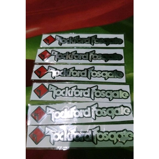 Stiker Rockford Fosgate / Stiker Cutting / Stiker Timbul Rockford Fosgate / Stiker Motor / Stiker Mo