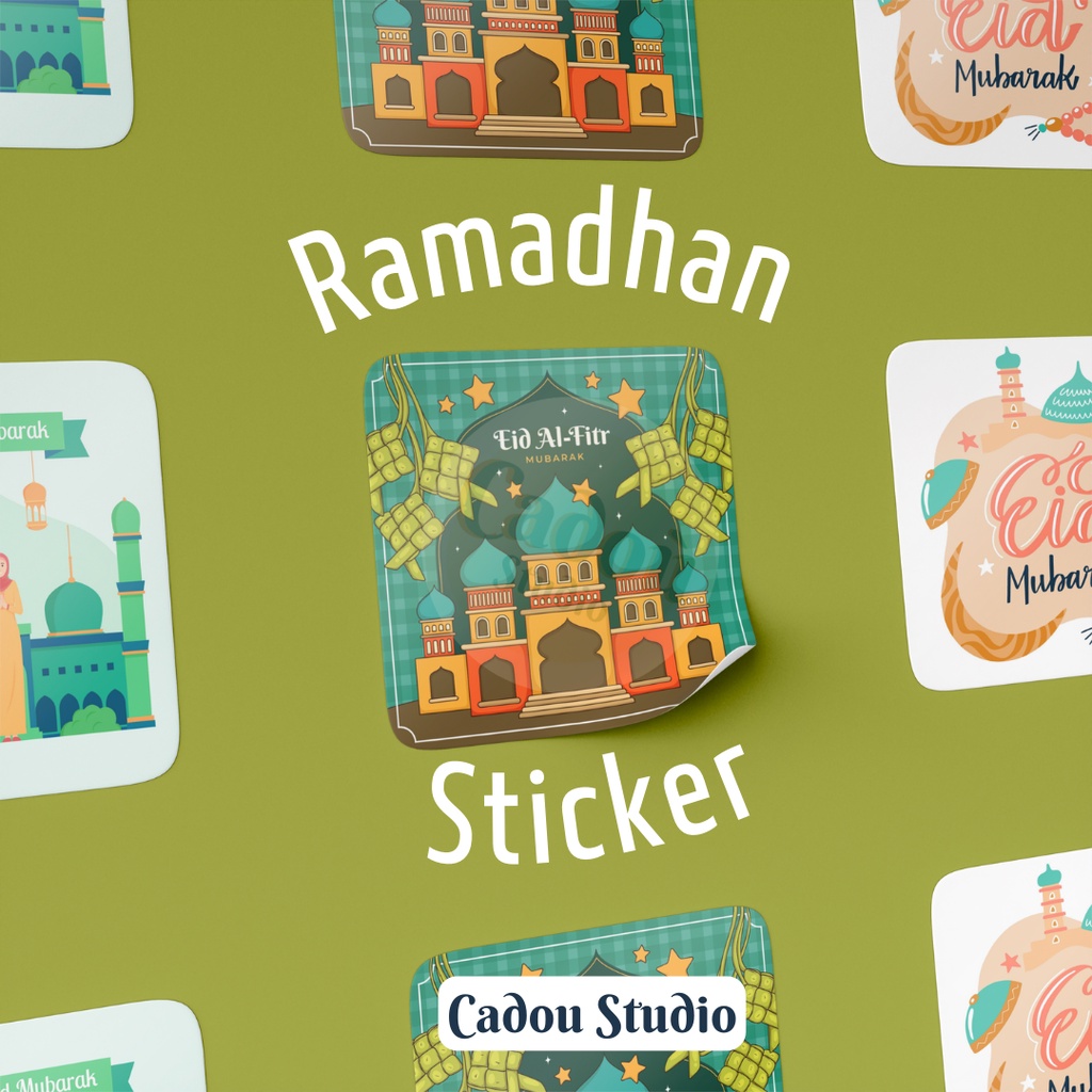 

Sticker Stiker Kotak / Segel Toples Parcel Kue / Seal Jar glossy Ramadhan Idul Fitri Lebaran / Sticker Eid Mubarak (Eid-al-Fitr) [R03]