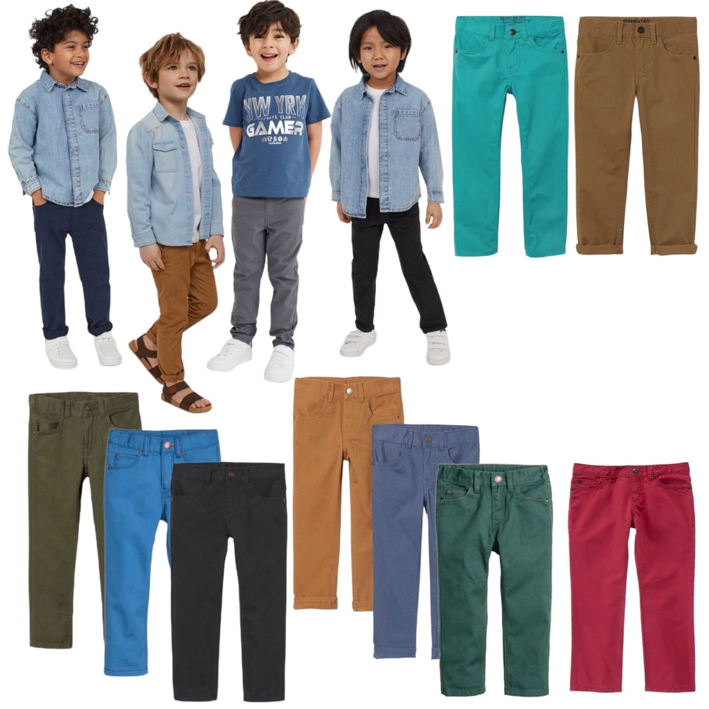 Celana Panjang Chinos Anak Laki Hm 18 Bulan 10 Tahun