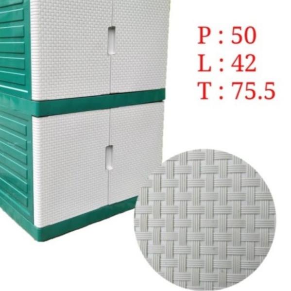 ♂ LEMARI PLASTIK LEMARI PAKAIAN PLASTIK SUSUN 2 ✼