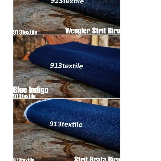 ▼ Kain Jeans Meteran Murah Melar Tebal 13 oz ✽