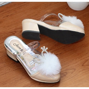 Sandal Sepatu Anak Perempuan Hak 3 cm - hijau tosca