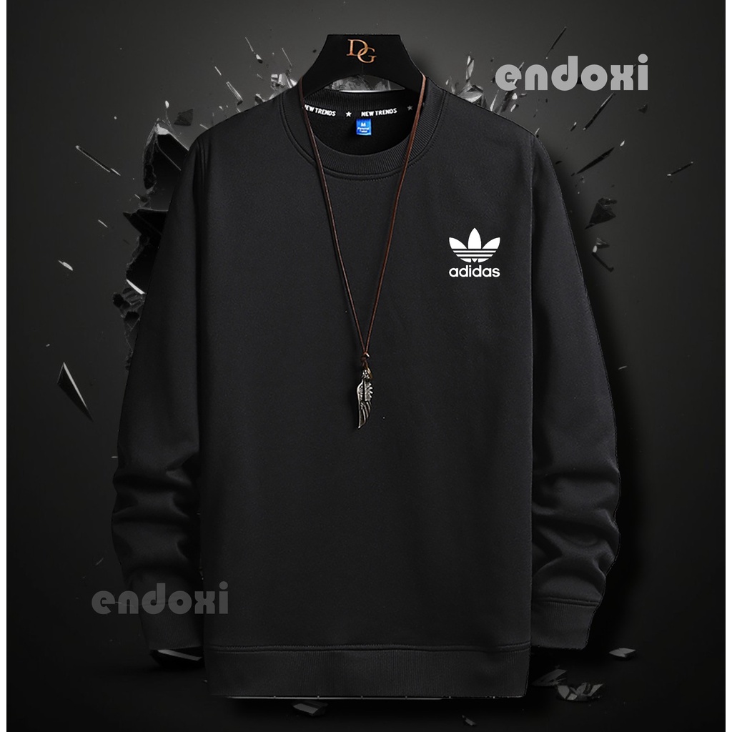 CREWNECK CARDIGAN  ADIDAS OVERSIZE PRIA WANITA/ Crewneck Distro Pria wanita / Crewneck oversize/Crew