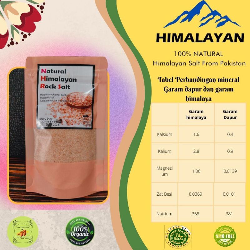 Garam Himalaya Himsalt Original Pakistan ukuran 1 Kg