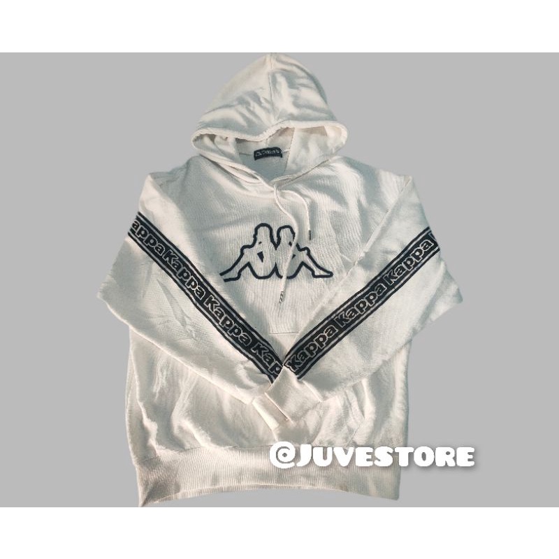 HOODIE KAPPA, PUTIH, Preloved/ Second, BRANDED ORIGINAL