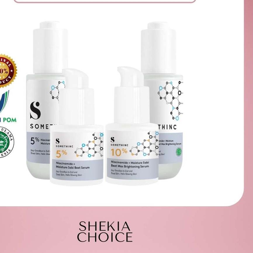 ➴ SOMETHINC 5% & 10% Niacinamide + Moisture Sabi Beet Max Brightening Serum 20ml & 40ml (ORIGINAL) ➥