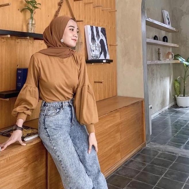 ► KAOS RIB TANGAN BALON / KAOS RIB PREMIUM LENGAN BALON PEEMIUM SOFT / KAOS RIB PREMIUM TANGAN BALON