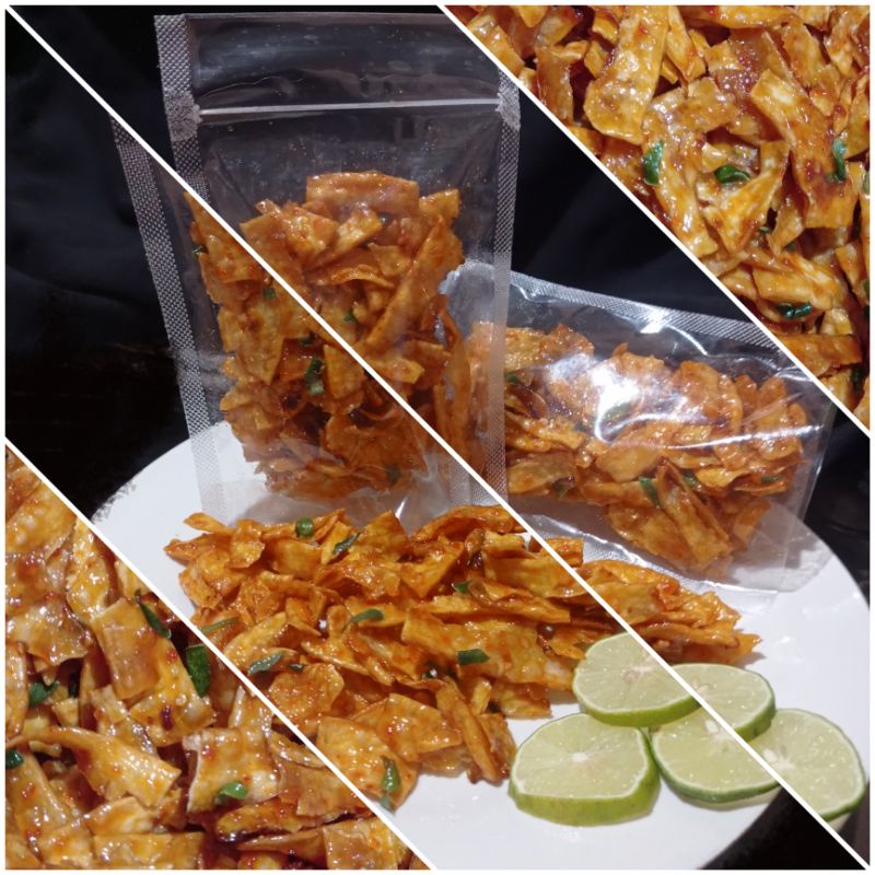 

keripik singkong asam, pedas, manis 1kg