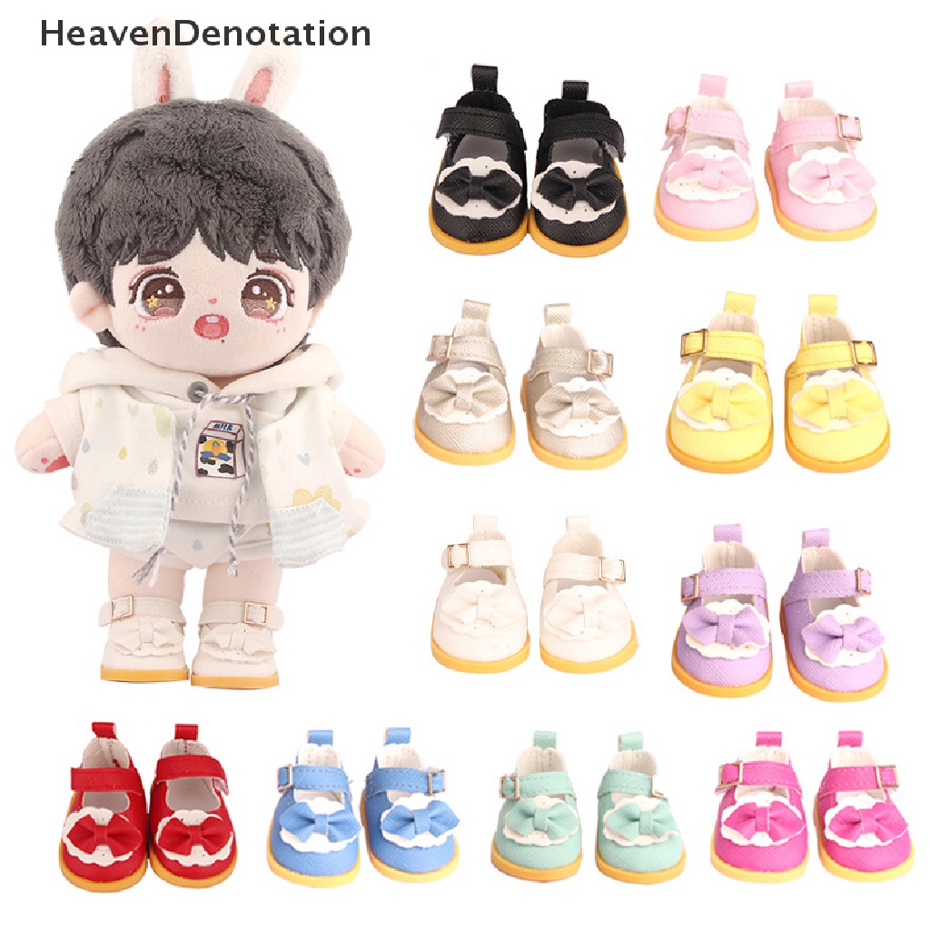 [HeavenDenotation] 5cm PU Leather Bow Doil Shoes Boots For 14 Inch American &amp; EXO Doll 1 / 6 Doll HDV