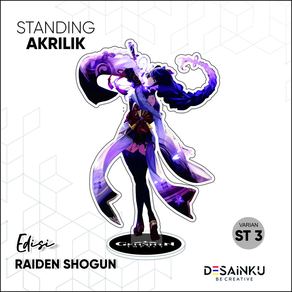 STANDEE / STAND FIGURE AKRILIK GENSHIN IMPACT EDISI RAIDEN SHOGUN