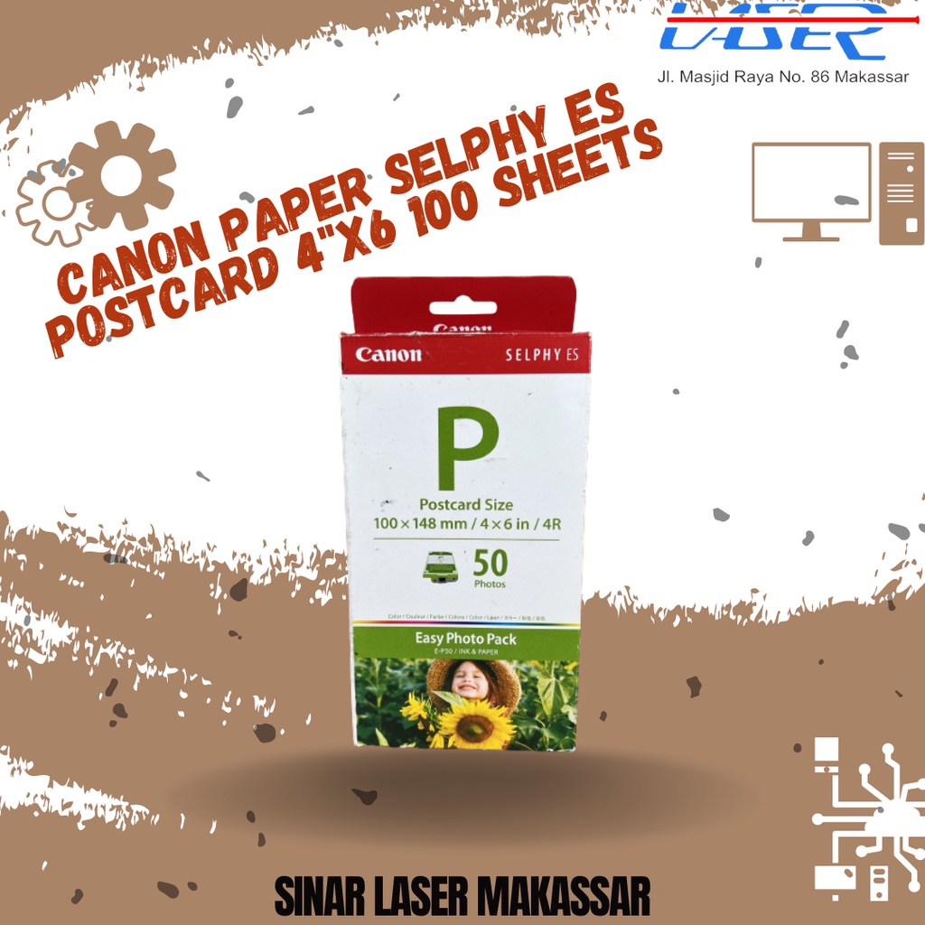 

KERTAS FOTO CANON SELPHY ES POSTCARD 4"X6 100 SHEETS / KERTAS FOTO YUPO PROFESSIONAL GLOSSY A4 20 SHEETS