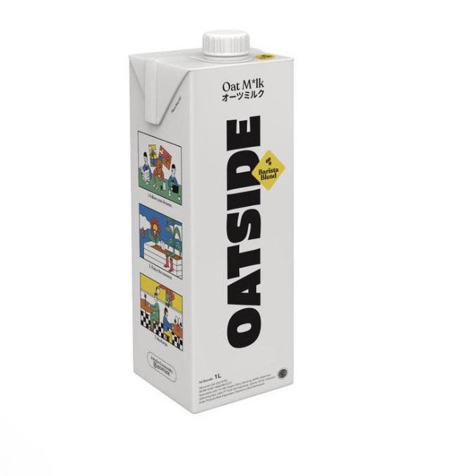 

➻ Oatside Barista Oat Milk 1L - Susu Oat Gandum Lactose & Dairy Free ➦