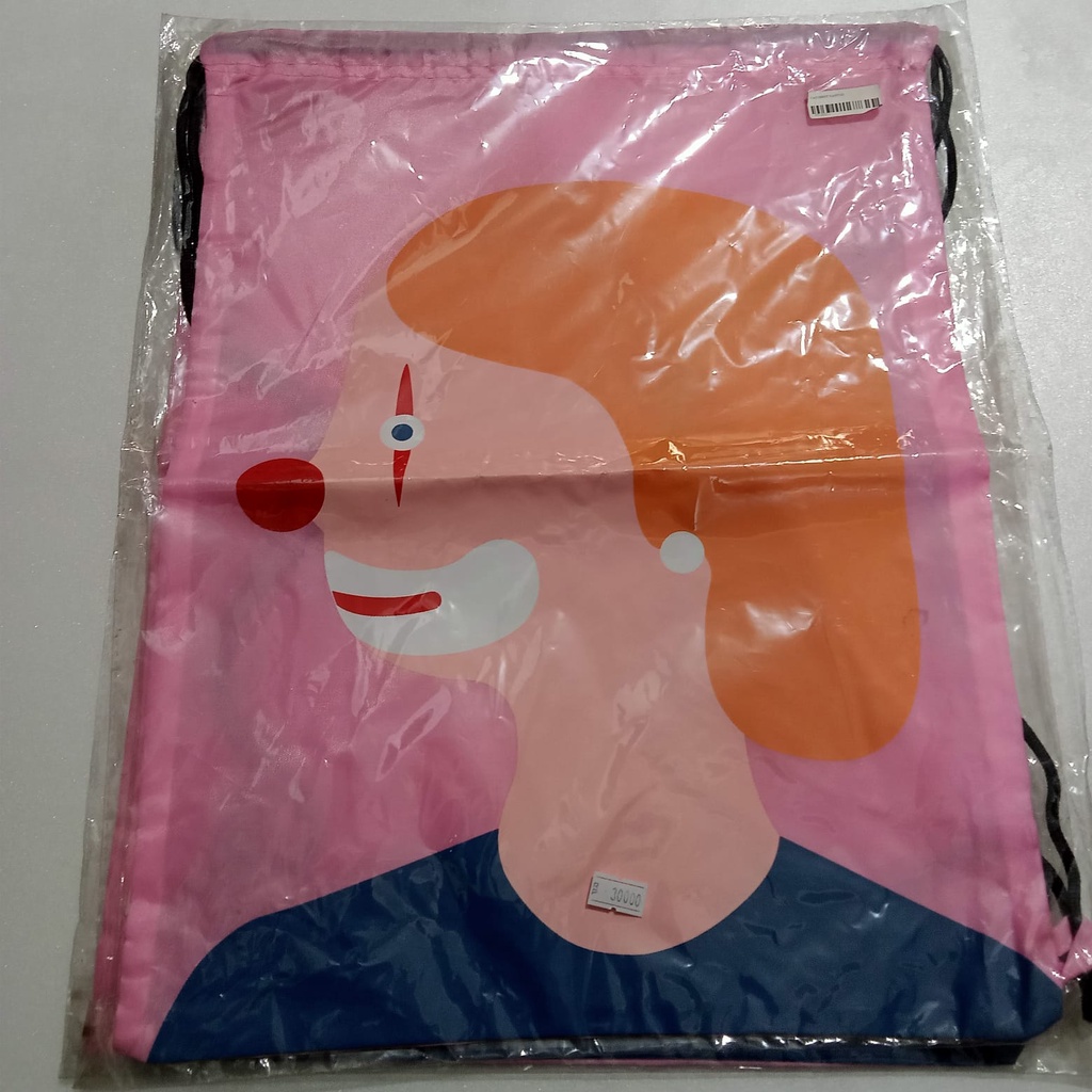 Tas Serut katun / Tas Serut Murah Random / Totebag Serut Katun / Drawstring Bag