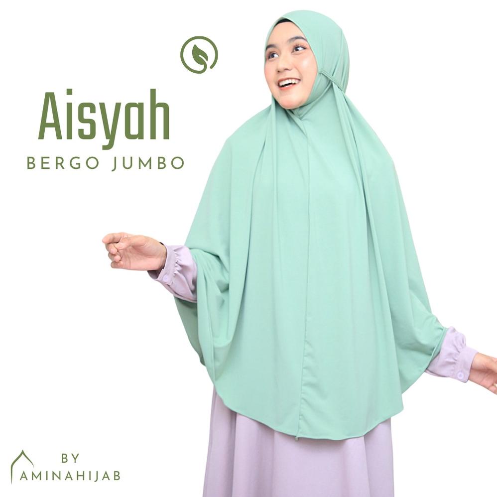 Terbaruϟday Hijab Khimar Jilbab Instan Kerudung Syari Bergo Tali Jumbo Jersey Aisyah
